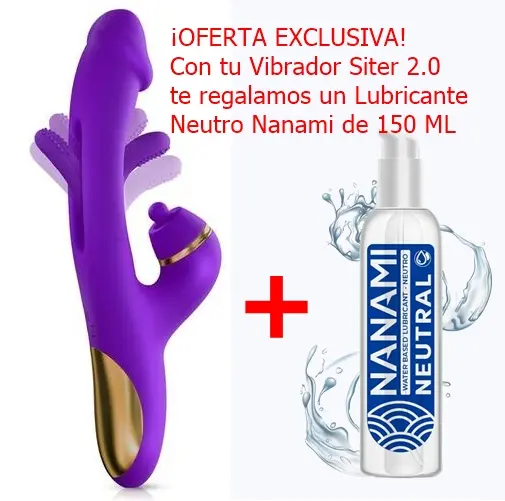 Ver en Vibrador con lengua flapping Siter 2.0 y lubricante Nanami de regalo.¡Aprovecha!