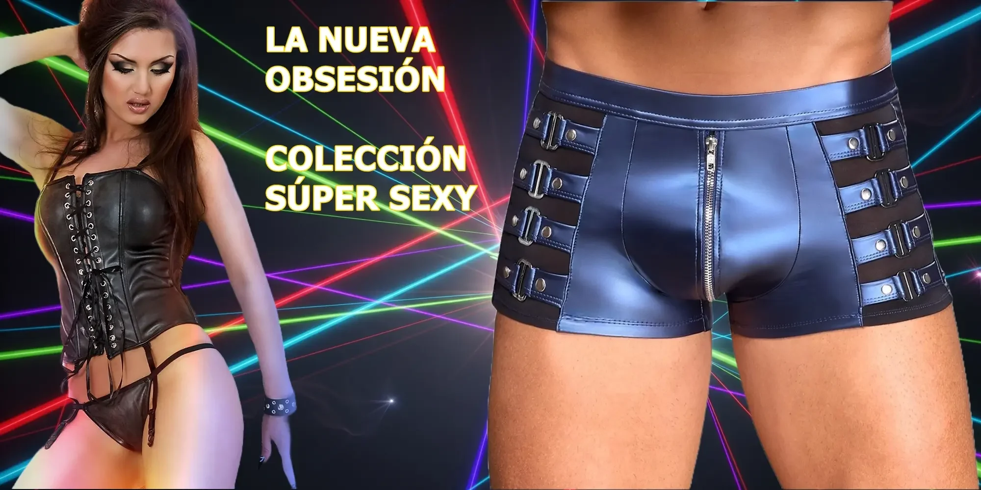 Banner de coleccion nueva lenceria hombres y mujeres banner nueva coleccion ropa interior erotica para hombres y mujeres eroticshop